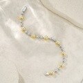 wholesale 925 Sterling Silver Fashionable Two-Tone Moissanite Bubble Jewelry That Does Not Fade, Exuding a Ladylike Elegance and a Sense of Luxury Bracelet-0-1