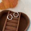 wholesale S925 Sterling Silver Twist Earrings for Women, Small and Exquisite Design, Fashionable Geometric, Versatile and Elegant for Commuting-0-0