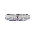wholesale Metal: 925 Silver New ZHUO ZHI FAN Jewelry 3*5mm Oval Pink Diamond Ring for Women, Luxurious Full Diamond, Fashionable and Versatile for Daily Wear-0-4