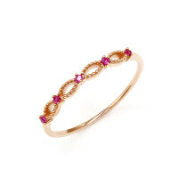wholesale S925 Gold-Plated French Vintage Court-Style Natural Ruby Ring for Wholesale and Dropshipping by Dunli Jewelry-Natural Ruby Ring Hong Kong 15#