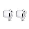 wholesale S925 Sterling Silver Korean Style Minimalist Geometric Square Versatile Creative Fashion Stud Earrings for Women-0-5
