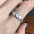 wholesale S925 solid silver vintage Chinese-style plum blossom ring, new Chinese retro high-end index finger ring, gift for girlfriend-0-5