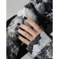 wholesale S925 Sterling Silver Korean Dongdaemun Style Ins Irregular Texture Ring for Women-0-2