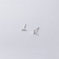 wholesale S925 Sterling Silver Small Fresh Cylindrical Stud Earrings, Petite Sweet Geometric Earrings G1279-S925 Silver Earrings 925 Silver