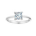 Metal Heart-Cut Zirconia Women's Split Shank Solitaire Ring, Light Luxury Cross-Border Hot-Style Wholesale-0-8