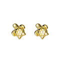 wholesale S925 silver Korean-style fashionable turtle stud earrings with spiral design for students M01634-0-4