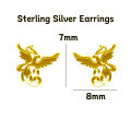 wholesale 925 Silver Cute Animal Pure Silver Stud Earrings Element Simple Minimalist Light Luxury Style Non-removable Earrings-0-20