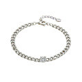 925 Sterling Silver Cross-Border Hit Moissanite Bracelet, Minimalist Ins Luxury Design for Women-0-3