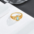 wholesale S925 silver gold-plated, Dunli features natural blue topaz with a design, offering a sense of-0-0