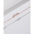 wholesale 925 Sterling Silver Infinite Loop Figure 8 Anklet for Women, Minimalist Korean Style, Niche High-End Ankle Chain for Summer-0-2
