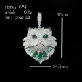 wholesale 925 Silver Gold-Plated Pendant with High-Carbon Diamond, Precious Persian Cat-Themed Minimalist Jewelry, Versatile Necklace for Women-0-1