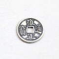 wholesale Pure silver antique handmade DIY accessory pendant of the five or six emperors ancient coins, Kangxi and Qianlong bracelet weaving rope fittings-0-7