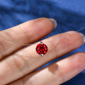 925 Silver 2ct Red Invisible Necklace Mermaid's Tear 2025 Zircon Pendant-0-1