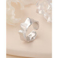 wholesale 925 Sterling Silver Irregular Open Ring for Women, Minimalist Ins Style, Niche Luxury, High-End Feel Index Finger Ring-0-0
