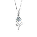 S925 Sterling Silver Moissanite Zodiac Necklace for Women-0-22