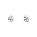 wholesale 925 Sterling Silver Zircon Rose Flower Earrings For Women-0-0