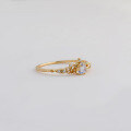 wholesale S925 Silver Plated 14k Gold French Light Luxury Vintage Style Moonstone Ring-0-2