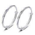wholesale 999 Silver Maker Bamboo Brings Peace Baby Bamboo Push-Pull Silver Bracelet for Children's Full Moon or Hundred-Day Birthday Gift-0-4
