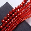 wholesale Metal material natural black red agate scattered beads for bracelet stringing bead hand weaving DIY accessory kit crystal beads-0-2