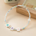 wholesale S925 Silver Fresh and Sweet Ins Style Mahjong Prosperity Crushed Silver Colored Stone Pearl Bamboo Bracelet S7847-0-3