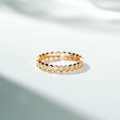 18K Rose Gold Geometric Honeycomb Diamond Stacking Ring-0-1