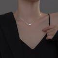 wholesale S925 Silver Korean Version Minimalist Pearl Series Vintage Necklace Elegant Women's Summer Neck Jewelry D9316-0-1