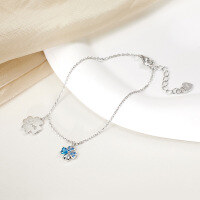 wholesale 925 Sterling Silver Bfirst Fashion Four-Leaf Clover Bracelet for Women, New Arrival, Light Luxury, Niche and Exquisite-Four-leaf clover bracelet