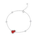 S925 Silver Red Agate Gourd Bracelet, New Style Lucky Wealth Fashion-0-3