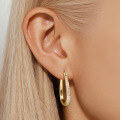 wholesale Brass Metal Hyper Flash Zircon Ear Cuff, Minimalist Exaggerated Earrings For Women,-0-1