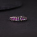 wholesale S925 Sterling Silver Amazon Bestselling Natural Topaz Ring with Crystal and Garnet, New Style-0-9