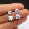 wholesale S925 Sterling Silver New Drop Earrings Simulated Diamond Earrings Ins Cross-Border Style-0-0