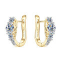 wholesale S925 Sterling Silver Cross-Border Amazon Best-Seller Full Moissanite Earrings,-0-4