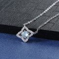 S925 Silver High-Quality Natural Weicui Four-Leaf Clover Pendant-0-1