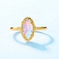 wholesale S925 sterling silver new fashion trendy opal colorful ring, niche vintage lace ring manufacturer wholesale-0-1