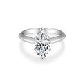 wholesale Classic petite and fresh 1-carat oval, heart, radiant, marquise, pear-shaped moissanite ring in [metal material] for women's engagement-0-9