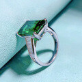 wholesale 925 Silver New Retro Emerald Diamond Ring 10*14, Hot Selling European and American Export Style-0-1
