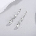 wholesale 925 Sterling Silver Fashion Commute Live Sale Earrings Light Luxury High-End European & American New Arrival Ins Long Style Moissanite Earrings-0-1
