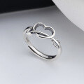 wholesale S925 Sterling Silver Dongdaemun Cupid's Arrow Heart Ring for Women Index Finger Ring-0-0