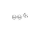 wholesale S925 Sterling Silver Cloud-Pull Earrings with 3-6mm Freshwater Pearls, Simple Design, Korean Style Factory Direct-0-9