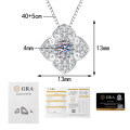 S925 Sterling Silver Moissanite New Chinese Style Pendant Necklace-0-4