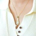 wholesale Silver with certificate new Chinese style natural jade pendant, cold enamel bamboo leaf jasper buckle vase Hetian jade necklace pendant-0-3