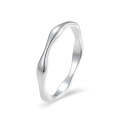 wholesale S999 solid silver minimalist solid closed ring for women, Korean style trendy design pinky or index finger ring-0-6