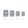 wholesale 925 Silver Stud Earrings D Color Moissanite Classic Four-Prong Oval Moissanite Studs Elegant Simple Earrings Wholesale-0-4
