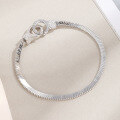 wholesale 925 Sterling Silver Snake Bone Chain Bracelet for Women, Korean Dongdaemun Style, Unique Double Ring Interlocking Design, Small and Trendy, Versatile-0-2