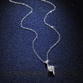 S925 Silver Moissanite S-Shaped Lightning Pendant Necklace-0-0
