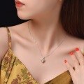 wholesale 65ct Heart 10*10 Pendant Women's Necklace, Minimalist Cute Sweet Korean Japanese Style, 40+3cm, [Metal Material]-0-1