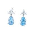 wholesale 925 Earrings for Women, Water Drop 10X14 High Carbon Diamond Ear Drops, Luxury Ice Flower Cut, Radiant Cut, Direct from Manufacturer-0-4