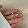 wholesale 925 Sterling Silver Ring for Women with Irregular Wave Design, Exquisite and Minimalist Personality, Adjustable Opening Ring-0-2
