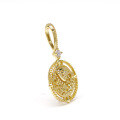 wholesale S925 Gold-Plated K Gold Double-Sided Pendant with Hollow Coin Charm Women's Necklace, Japanese Light Luxury Spring New Collection-0-4