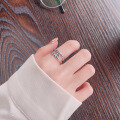 wholesale S925 Sterling Silver Retro Double-Layer Spiral Pattern Irregular Geometric Ring, Simple and Versatile Style-0-3